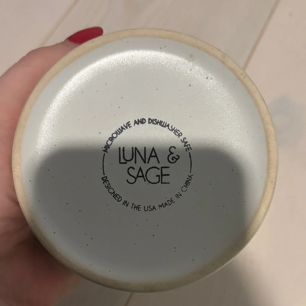 Luna and Sage Cat Design Ceramic Bowl